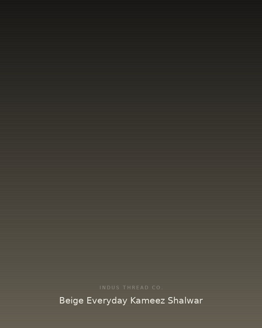 Beige Everyday Kameez Shalwar — view 3