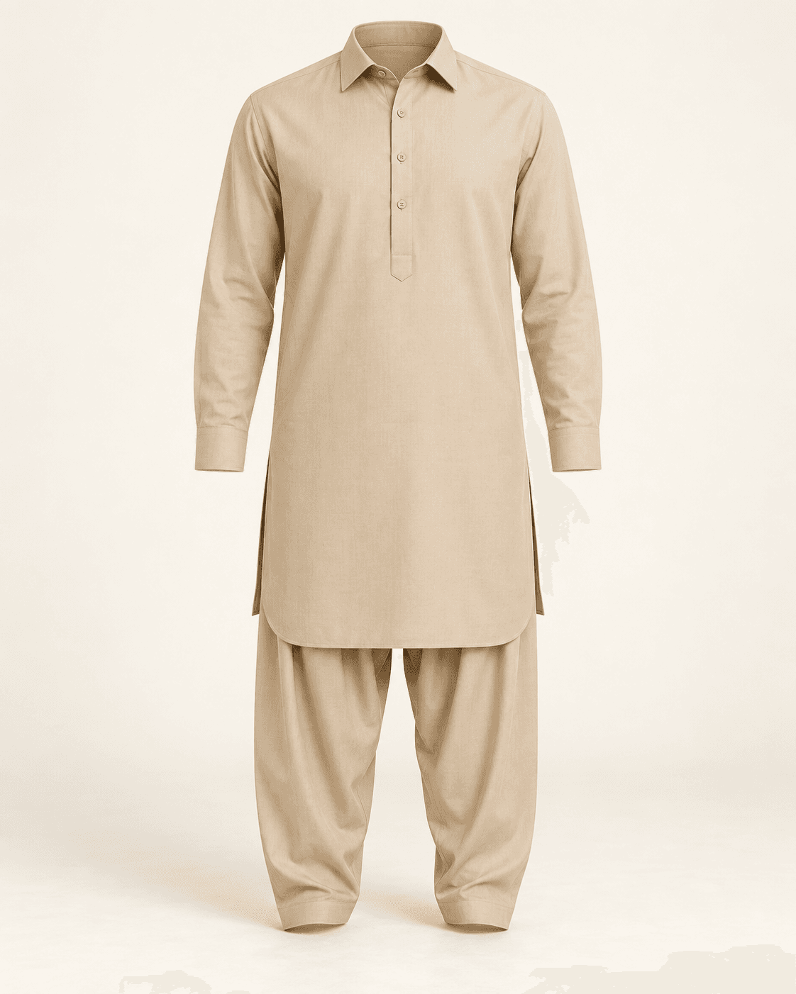 Beige Everyday Kameez Shalwar