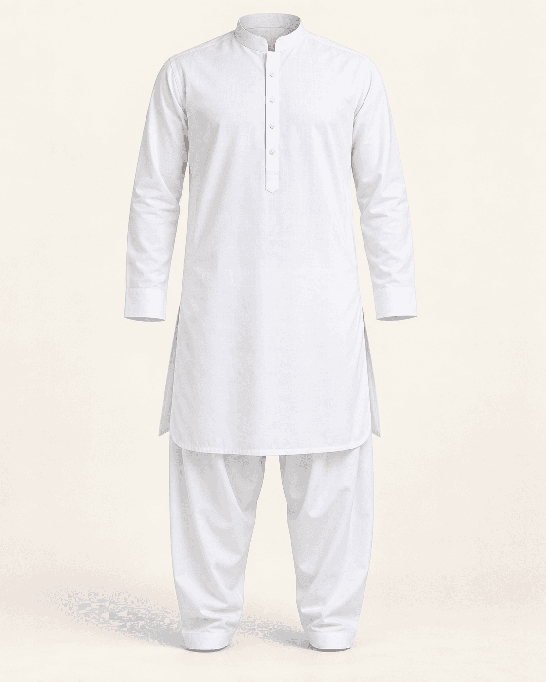 Classic White Kameez Shalwar